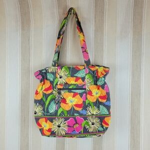 Vera Bradley Tote Bag Jazzy‎ Blooms Print Floral Purse Colorful